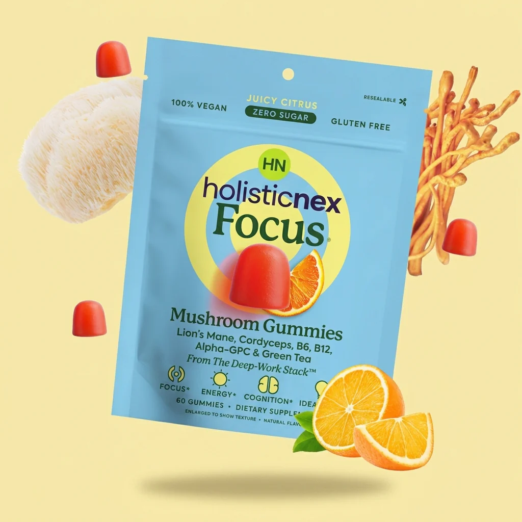 HolisticNex Focus Mushroom Gummies